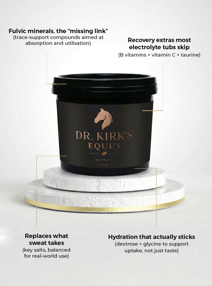 Dr Kirks electrolyte horse supplements